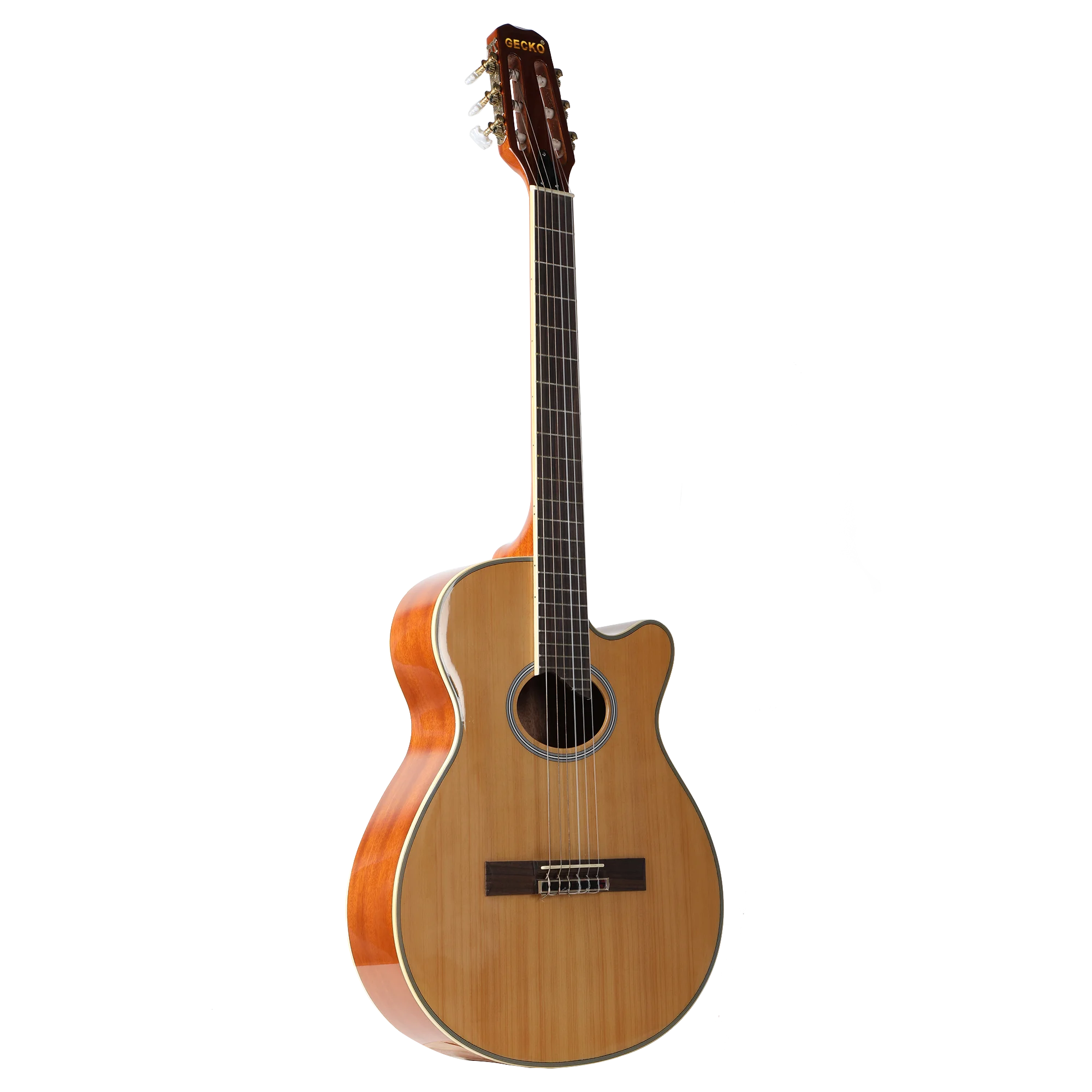 

Gecko Factory sells 39 inches handmade Sapele Material Classical guitar for adults