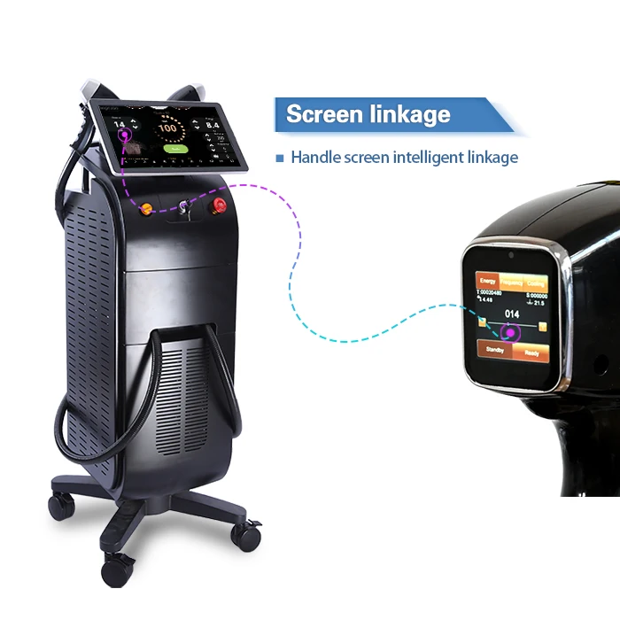 

Weifang 4K 15.6 Inch Screen Soprano Titanium Alma Laser Soprano Diode 755 808 1064nm Diode Laser Hair Removal Appliance For Sale