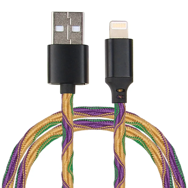 

URIZONS high speed Nylon braided Woven USB charging C cable Data Cable sync for lightning