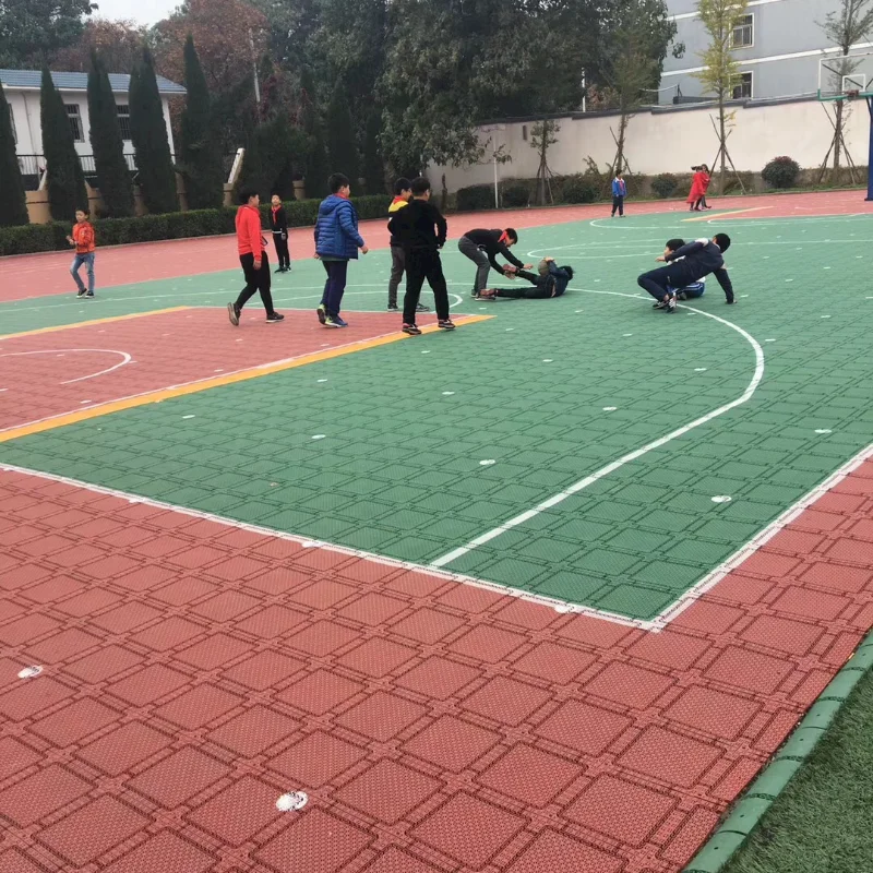 

kepao Factory direct sale High quality anti-slippery plastic floor for outdoor Basketball court