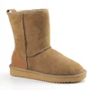 Custom Classic Comfortable Snow Fluffy Walnut Winter Warm Australia Merino Sheepskin Boots for Women
