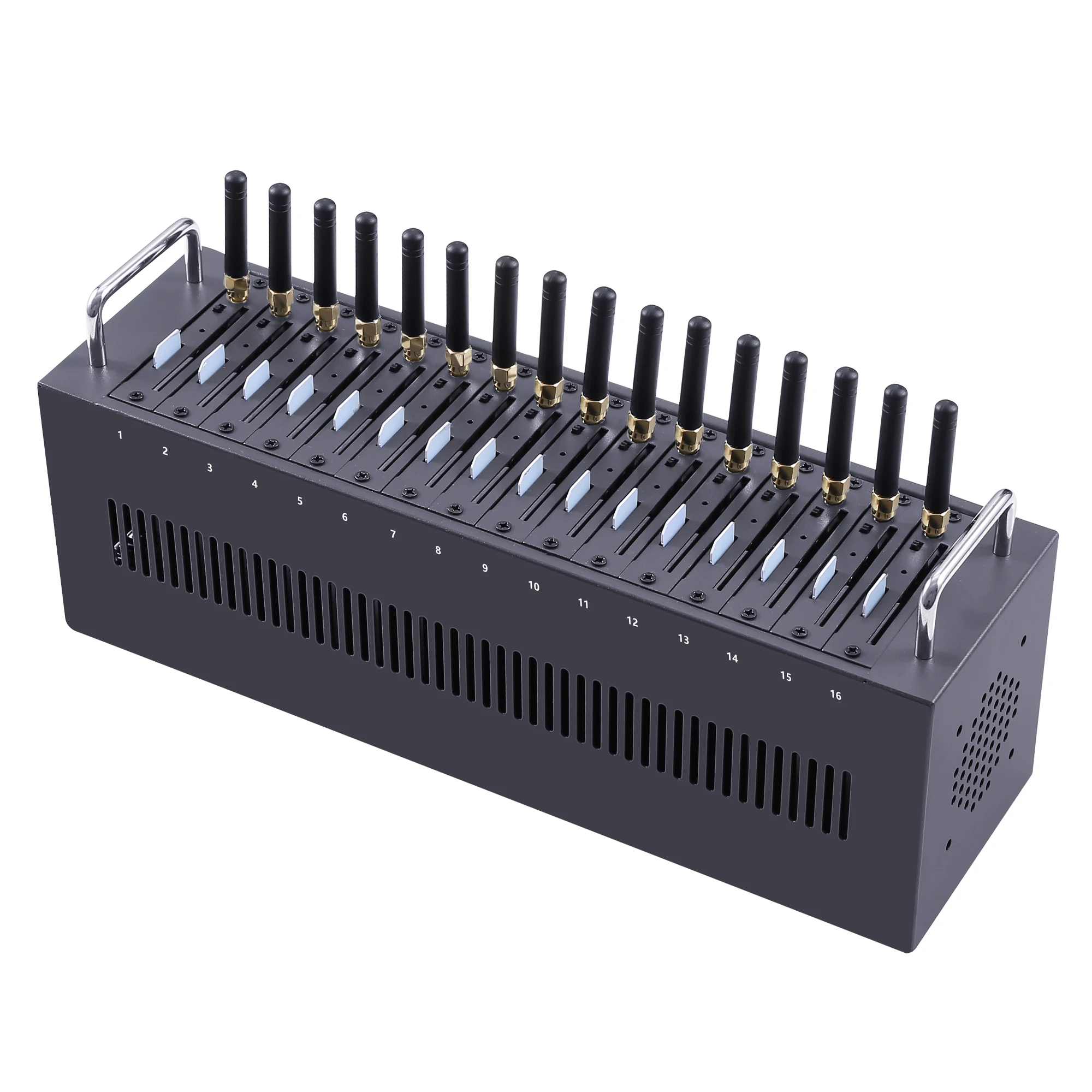 

GSM Bulk SMS 16 Port SMS Gateway GSM Data Receiver GSM Gateway 16 Port, Black