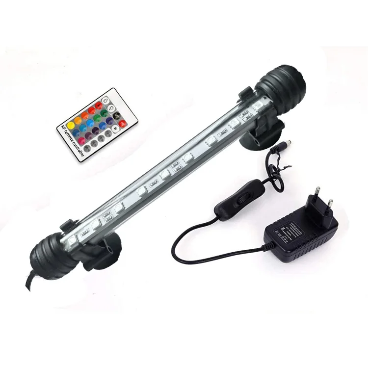

Wholesale led lighting for aquariums Coral Reef 16 Color 4 modes RF Remote Controller Fish Tank Cistern Rockerie Decoration