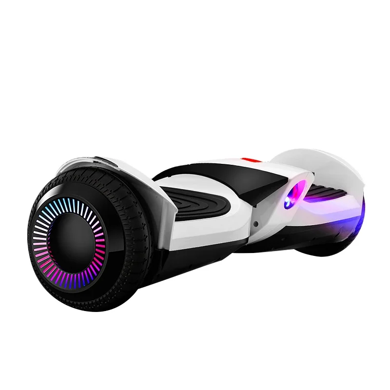 

2022 China manufacturer wholesale fast 2 wheels self balancing scooter with handle led light powerful hoover board, Different color are available