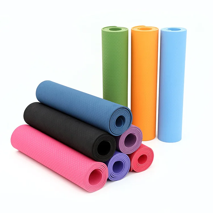 

Jointop factory wholesale price promotion solid color TPE yoga mats custom print, Customized