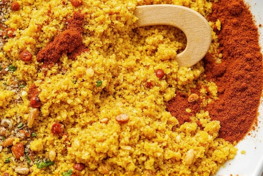 Comparison table of curry seasoning ingredients