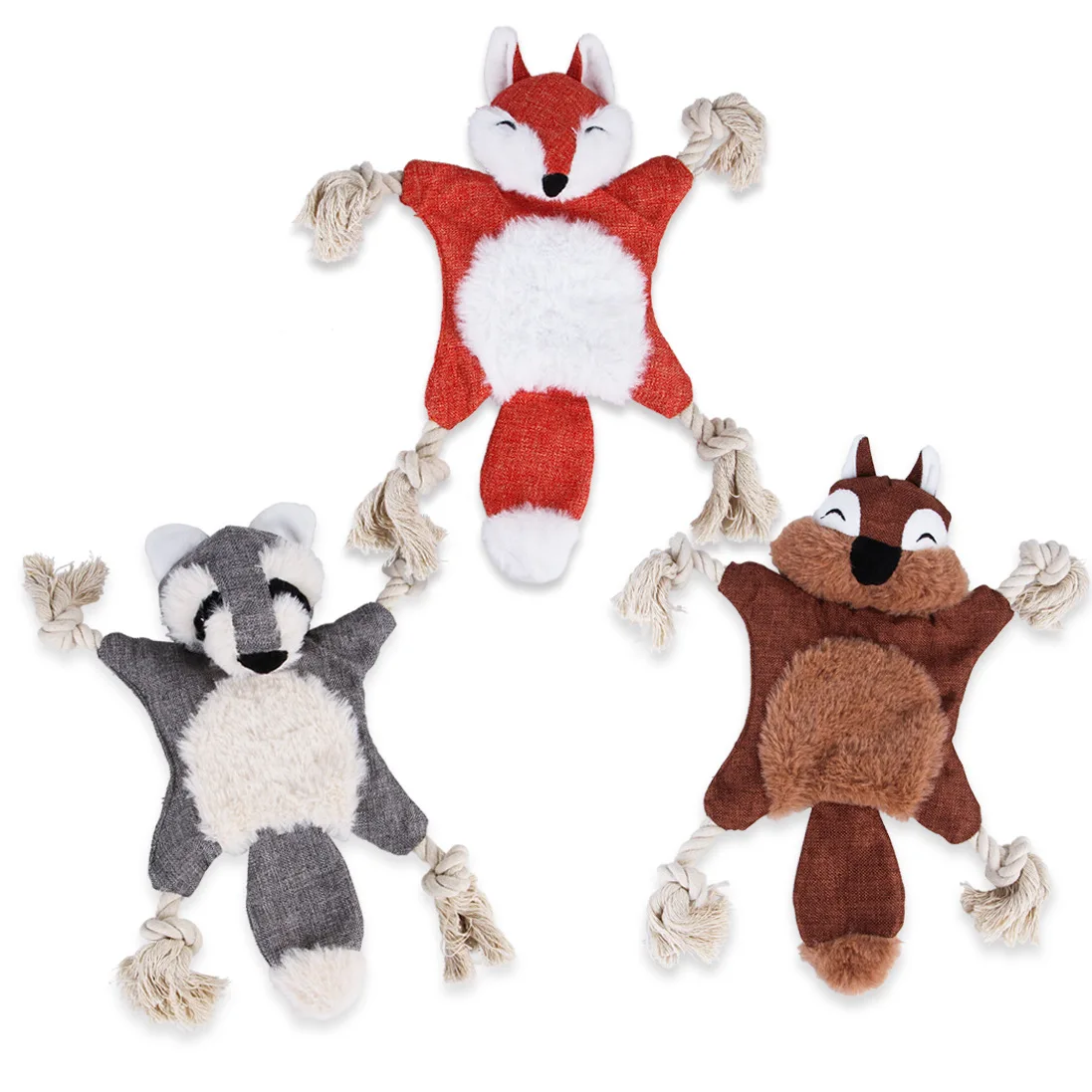 

Cross-border Pet Toys New Plush Bite-resistant Fox Squirrel Toy Vocal Dog Products Wear-resistant Dog Toy