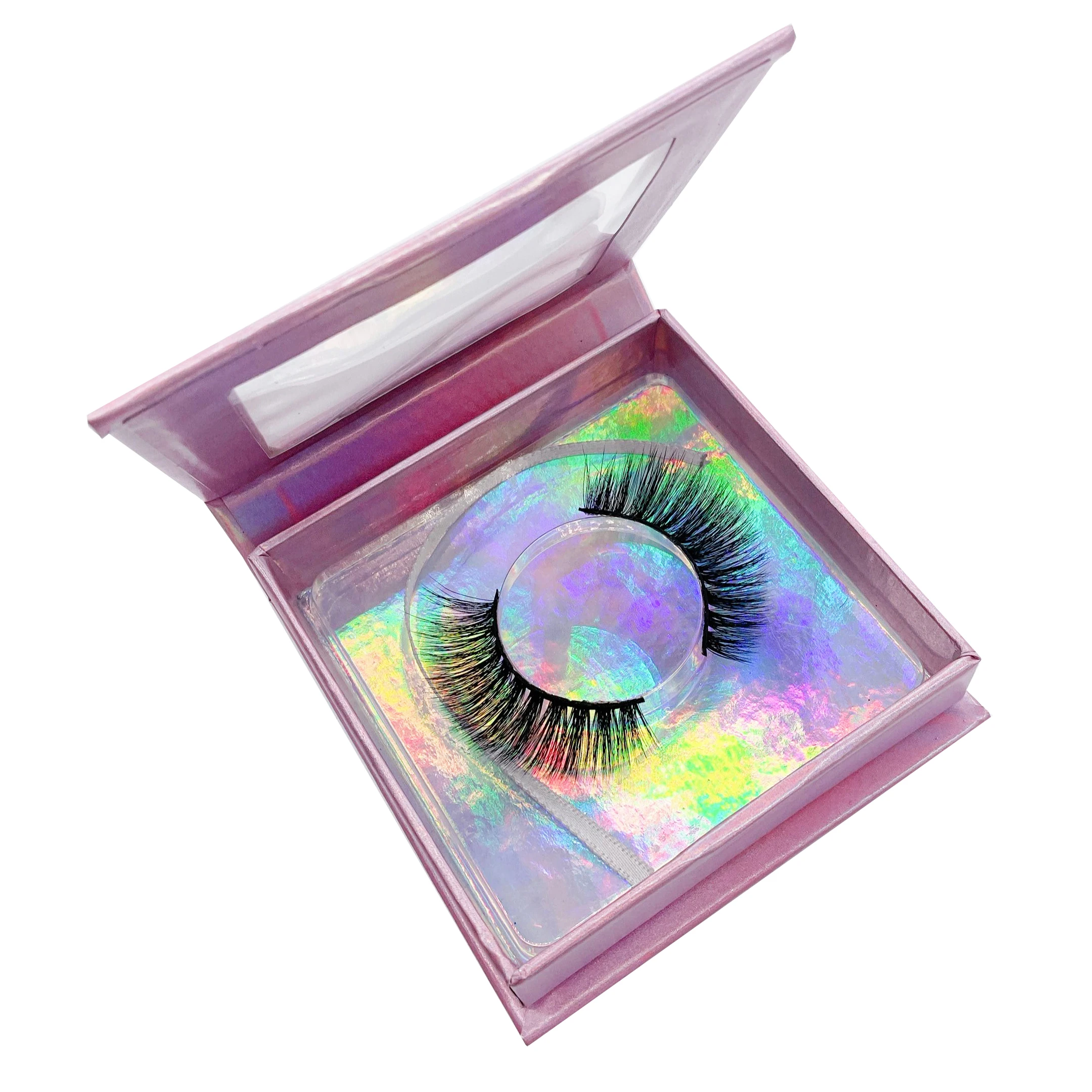 

vendors wholesale mink eyelash 3d and eyelash magnetic box, Black color