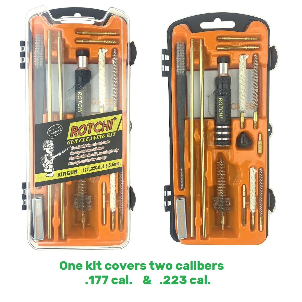 Hot Sale Gun Cleaning Kit .177 .223 .308 Cal. 5.56mm 7.62mm 12 Gauge