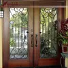 Perfect Wrought Iron Design Double Front Entry Doors Exterior Sidelights Front Door Double Exterior Doors With Glass