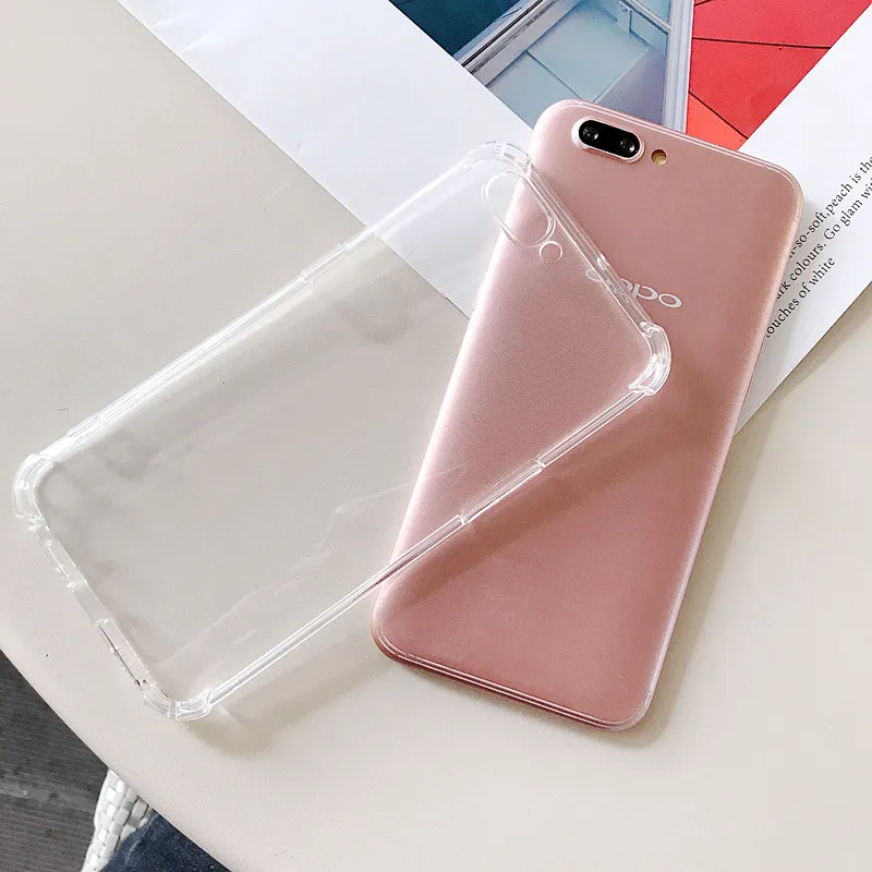 

Luxury Shockproof Transparent Protection Silicone Phone Case For OPPO FIND X2 REALE X50(5G) RENO ACE2 A52/A72/A92 F11 PRO