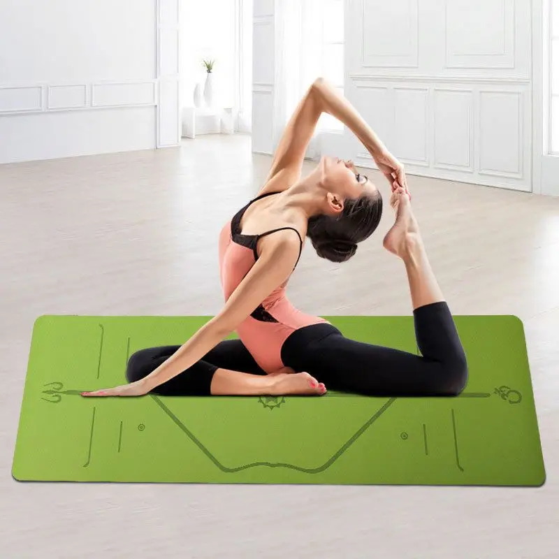 

Hot Sale OEM Eco friend Single layer TPE 6mm Yoga Mat From China, Customized