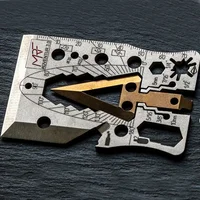 

2019 new man dog tag wilderness survival multi tool card for camping