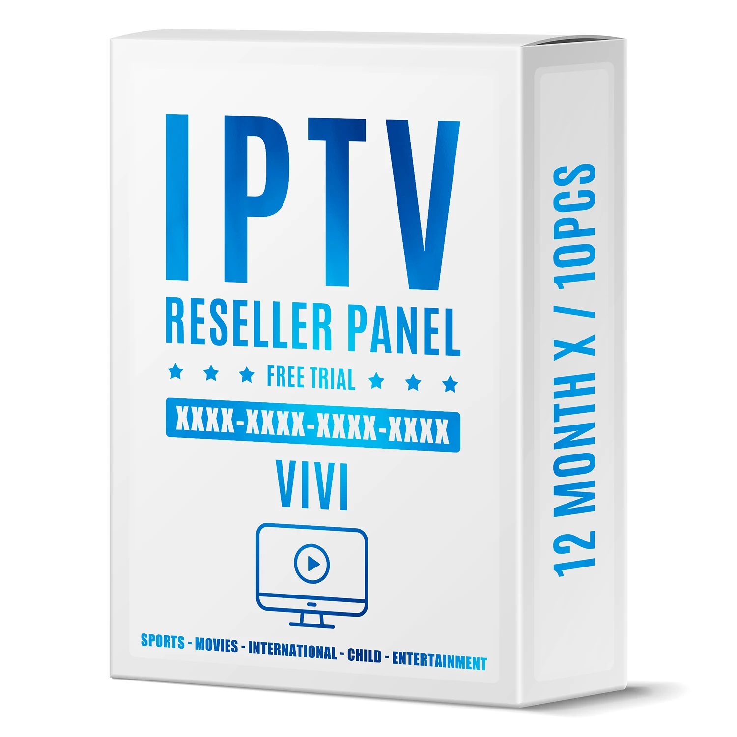 

2021 World IPTV code free trial Vivi Set Top Box Reseller Panel iptv m3u subscription Android tvbox 12months 10pcs combination