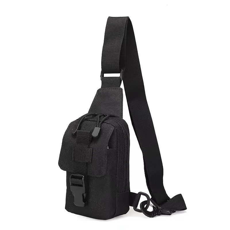 Customizable MOLLE Camouflage Crossbody Shoulder Bag Outdoor Tactical Multifunctional Chest Bag for Hiking Bike Fashionable