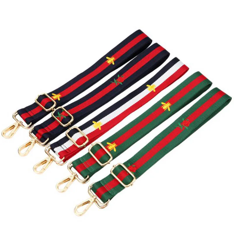 

ZONESIN Fashion Embroidered Bee Bag Ribbon Replacement Strap Detachable Handbag Purse Straps, 5 colors in stock