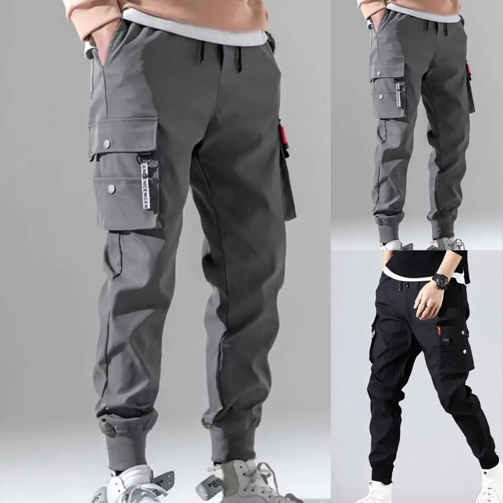 

2023 summer New Multi-pocket Cargo Pants Custom Elastic Plus Size Men's Pants & Trousers cargo trousers