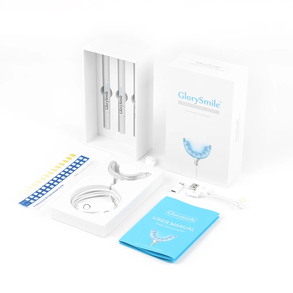 

CE Approved Professional Home Dental Care Teeth Whitening Includes Whitening Tray With LED Light 2 ML Teeth Whitening Pen