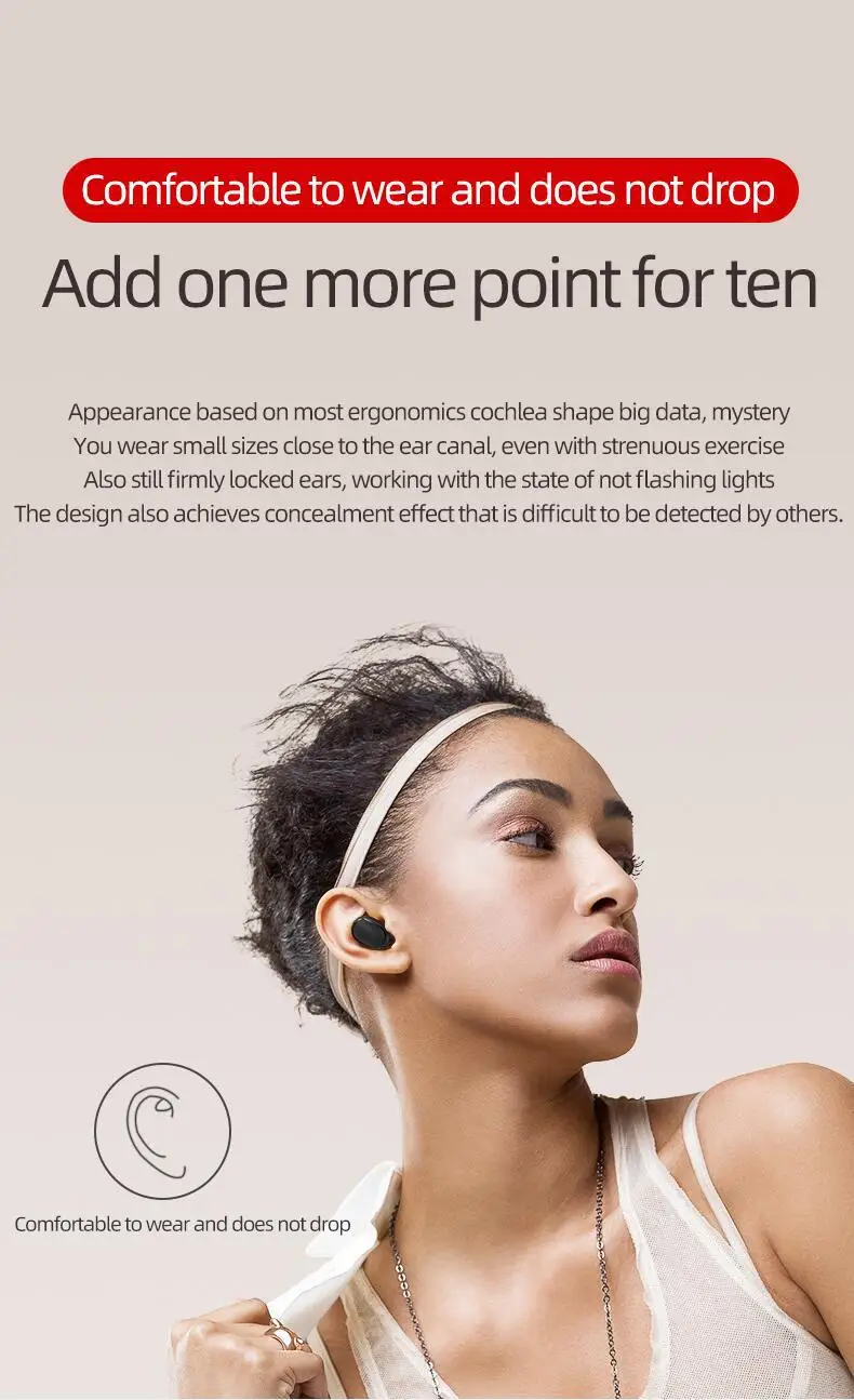 amazon 2019 top seller A6S airdots in-ear earphone bluetooth headphone - ANKUX.COM