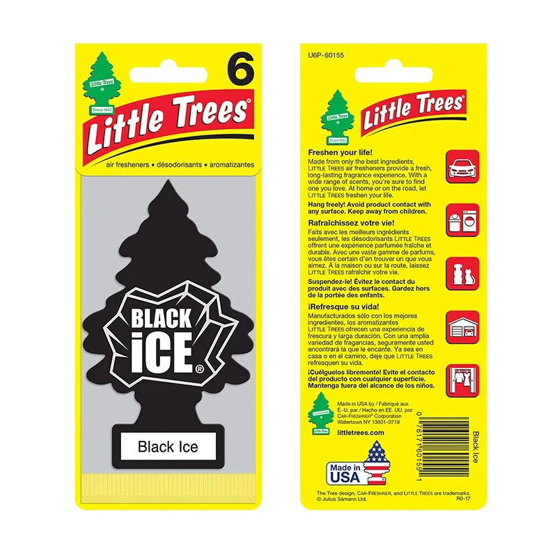 

Hanging Tree Provides Long Lasting Scent for Auto or Home 24 Packs/set Car Air Freshener, Black