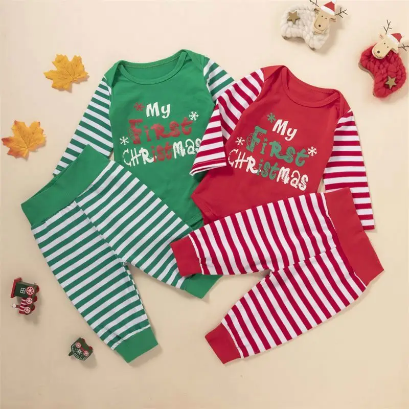 

Christmas Clothes Toddler Baby Girls Long Sleeve Romper Pants Set Baby Girl Christmas Outfits Baby Christmas Clothes, Picture shows