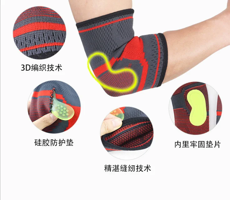 Details about   PP Silica Gel Elbow Pads Non-slip Elbow Sleeve Sports Running Elbow Protection 