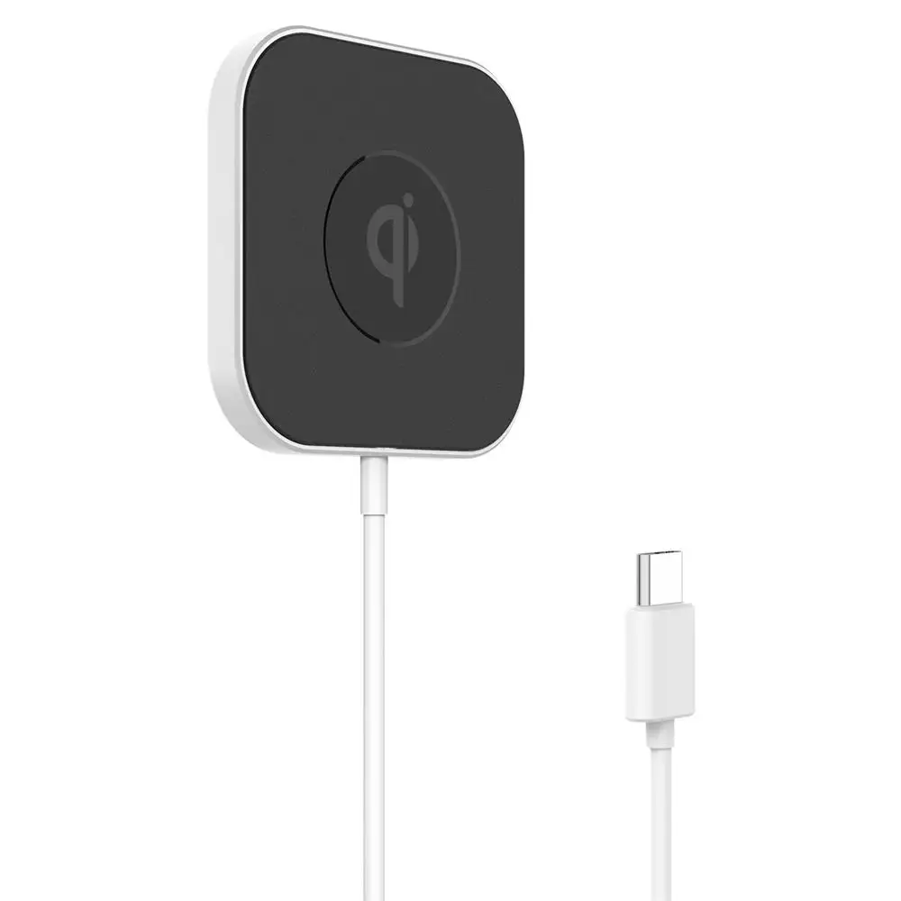 

Hot Sale 10W 15W Qi Wireless Charger for iPhone 12 Magnetic Wireless Charger Stand for Samsung S20 Slim Wireless Charging Pad, Black, white