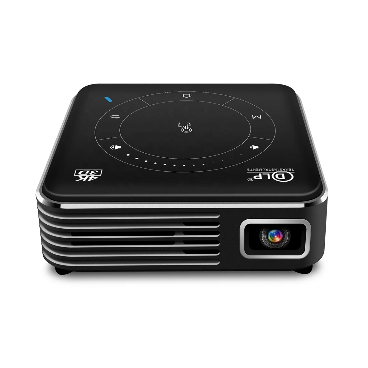 

2021 Popular Portable 3D Mobile Phone DLP Projector 3D BT WIFI 4K Mini Projector for Home/Office