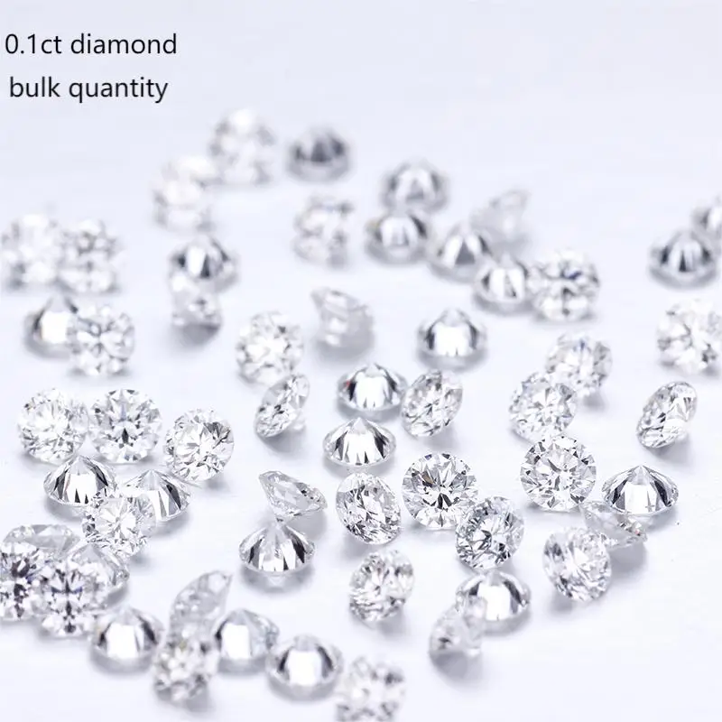 

Starsgem lab grown diamond Bulk Sale 0.1 ct hpht diamond Round brilliant cut Loose lab created diamond