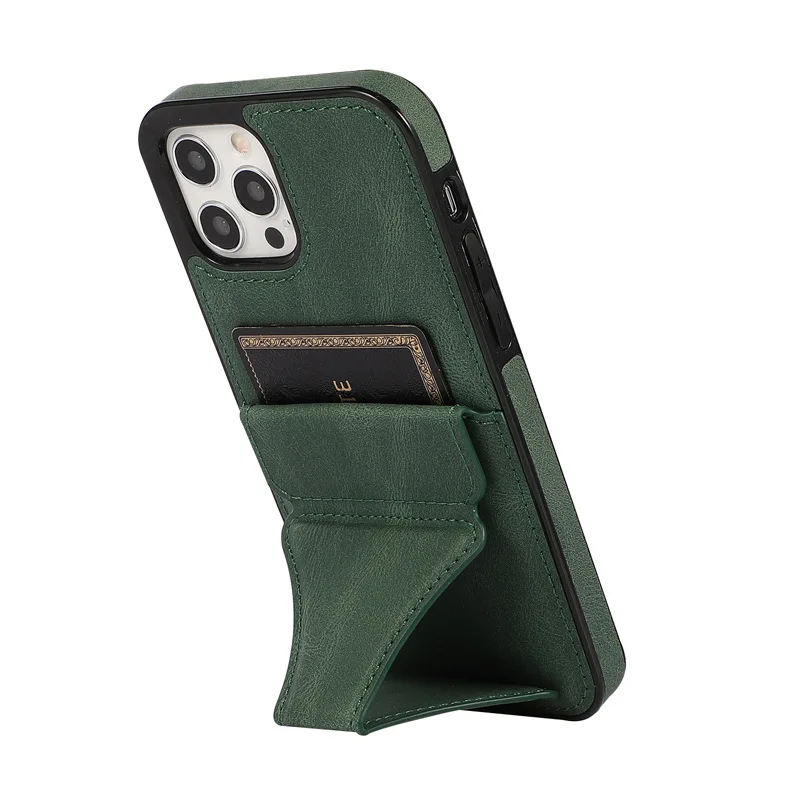

Leather Card Holder Wallet Back For iPhone 12 Leather Case For iPhone 12 Pro Max Case luxury For iPhone 12 Case, Multi