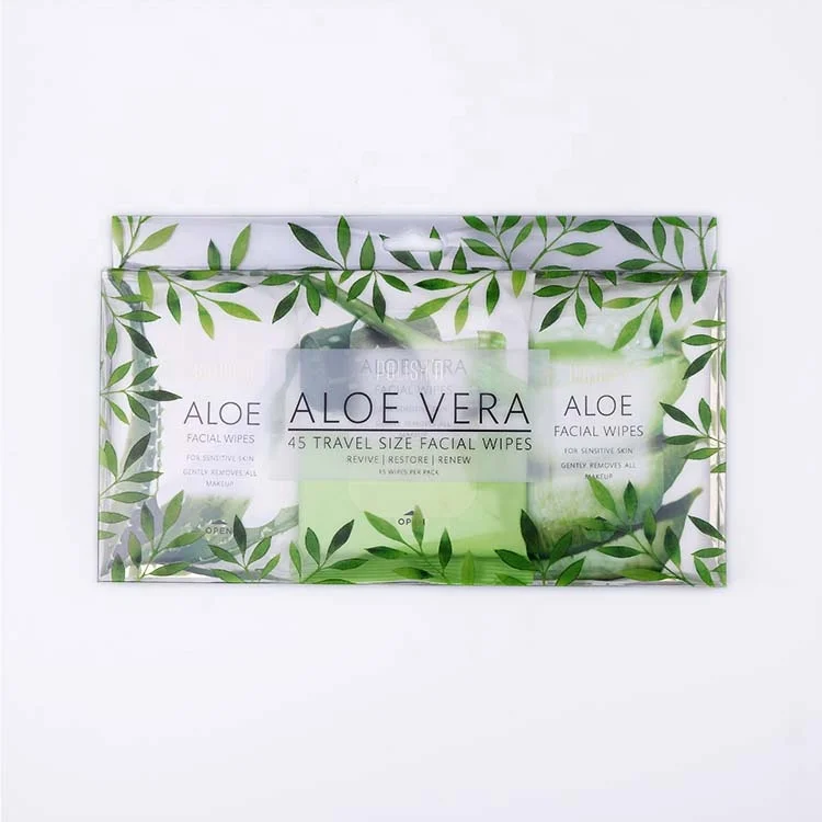 
Aloe Vera Cleansing Moisture Removal Oil 45 Travel Size Facial Wipes Wet Wipes 