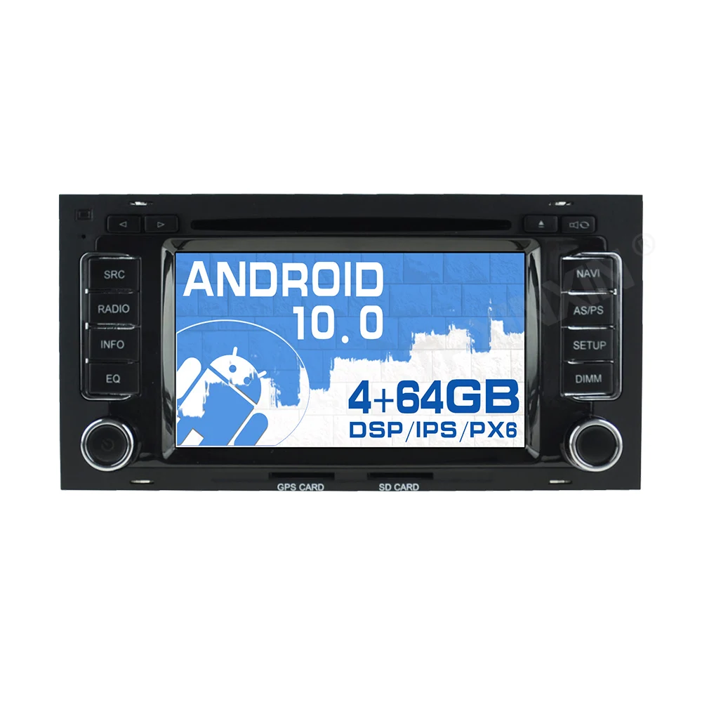 

Android 10 PX6 4+64G With DSP Carplay IPS Screen For VW TOUAREG 8 2003 2004-2010 Automatic AC Radio Stereo GPS Navi Mul