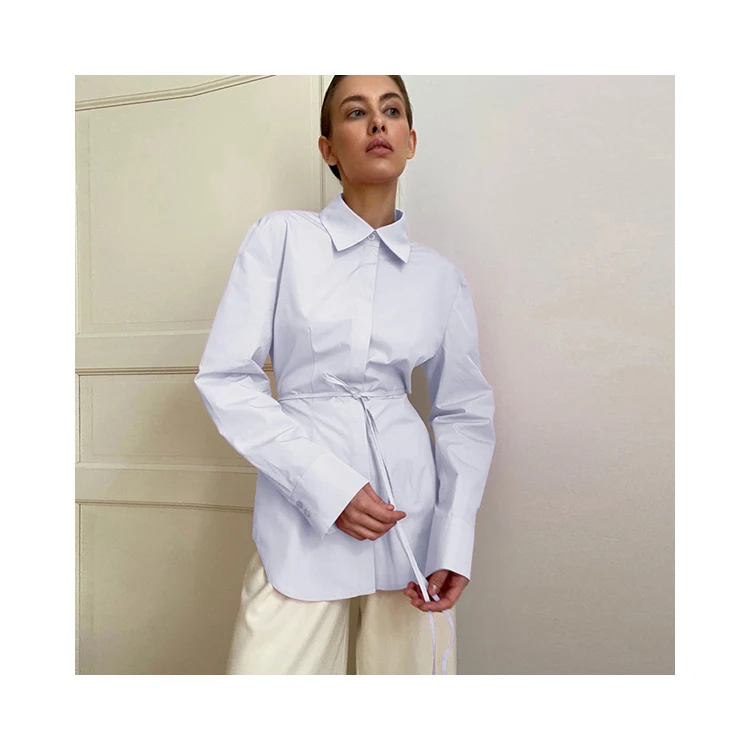 

New Arrivals Ladies Long Sleeve Female Tops And Blouses, Picture color