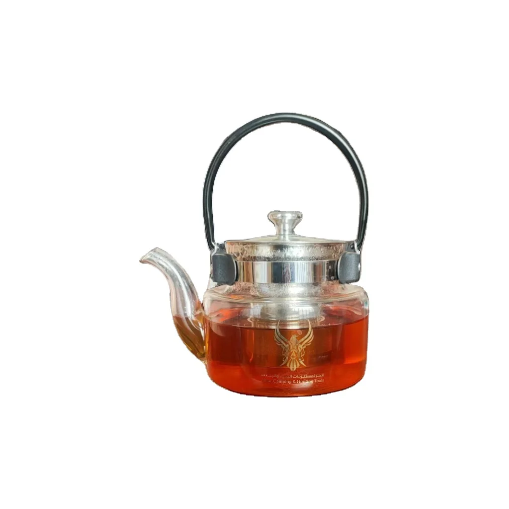 High Borosilicate Glass Teapot with Stainless Steel Tea Infuser and Handle 800 1200 1500ML Large Volume