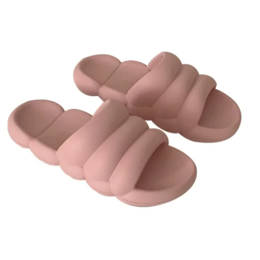 

Women's men's home slippers platform slides soft eva thick single summer shoes couples indoor bathroom slipper women's men's sho