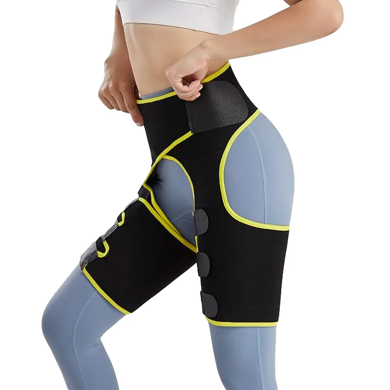 

2021 new three in one professional waist trimmer three-in-one hip-lifting one-piece, Yellow, red, black