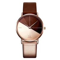 

SK 0095 Luxury Leather Watches Women Creative Fashion Quartz Watches For Reloj Ladies Wrist Watch SHENGKE relogio feminino