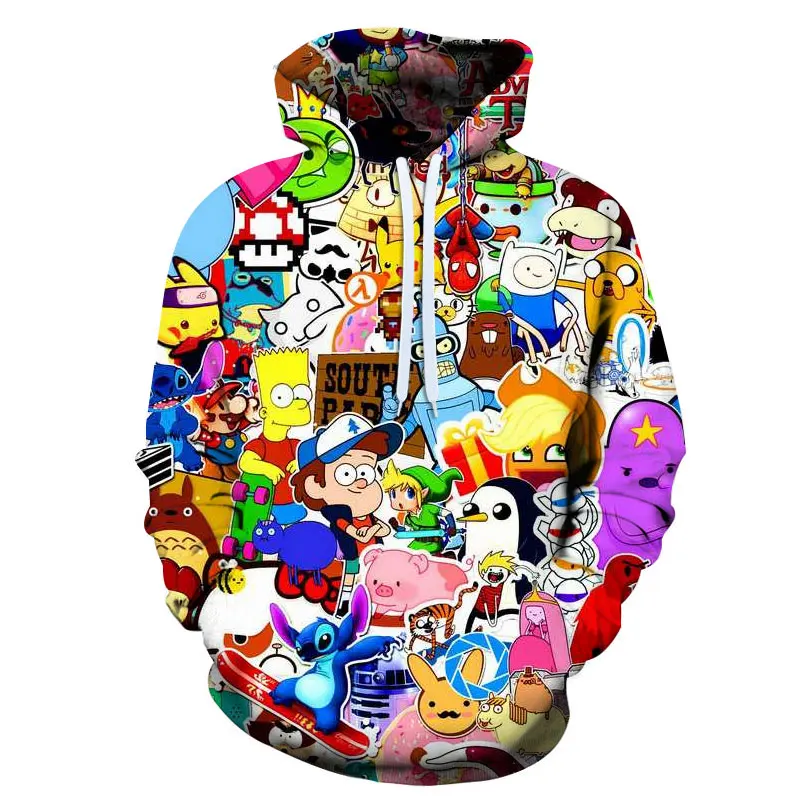 

All cartoon pattern 3D Sublimation Sweater