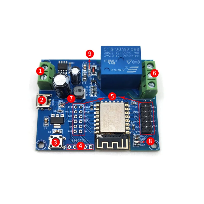 Taidacent Dc580v Esp8266 Relay Module Programming Esp12f Relay Single