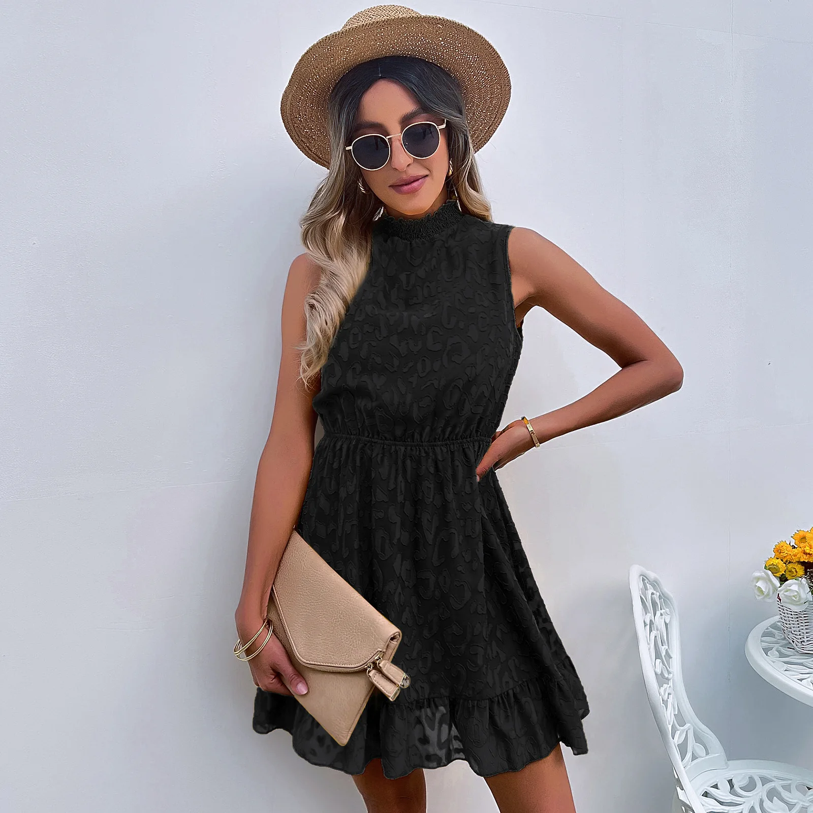

Amazon Chiffon Lace flower girls' dresses sleeveless casual dresses 2022, Customized color/as show