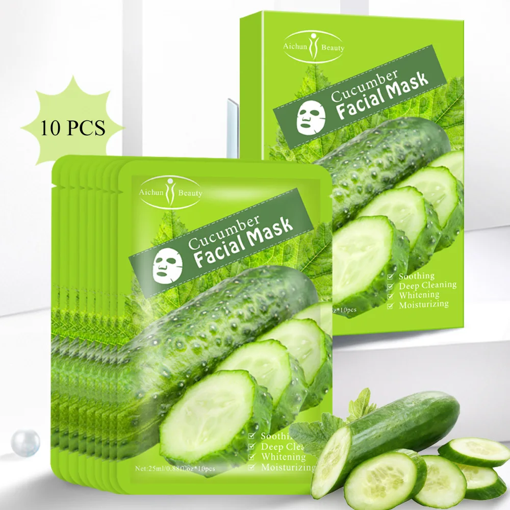 

Wholesale Cucumber Facial Mask Undiluted Moisturizing And Soothing Korean Facial Mask