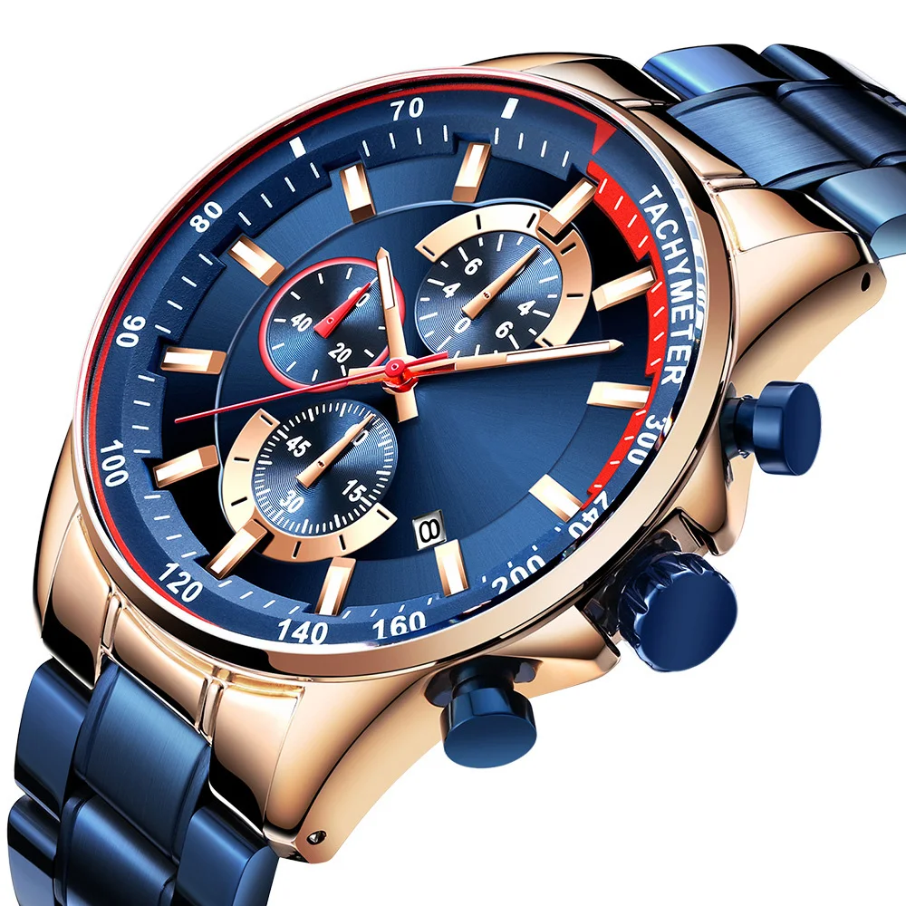 cheap wholesale custom stainless steel Quartz watch movement luxury design watch