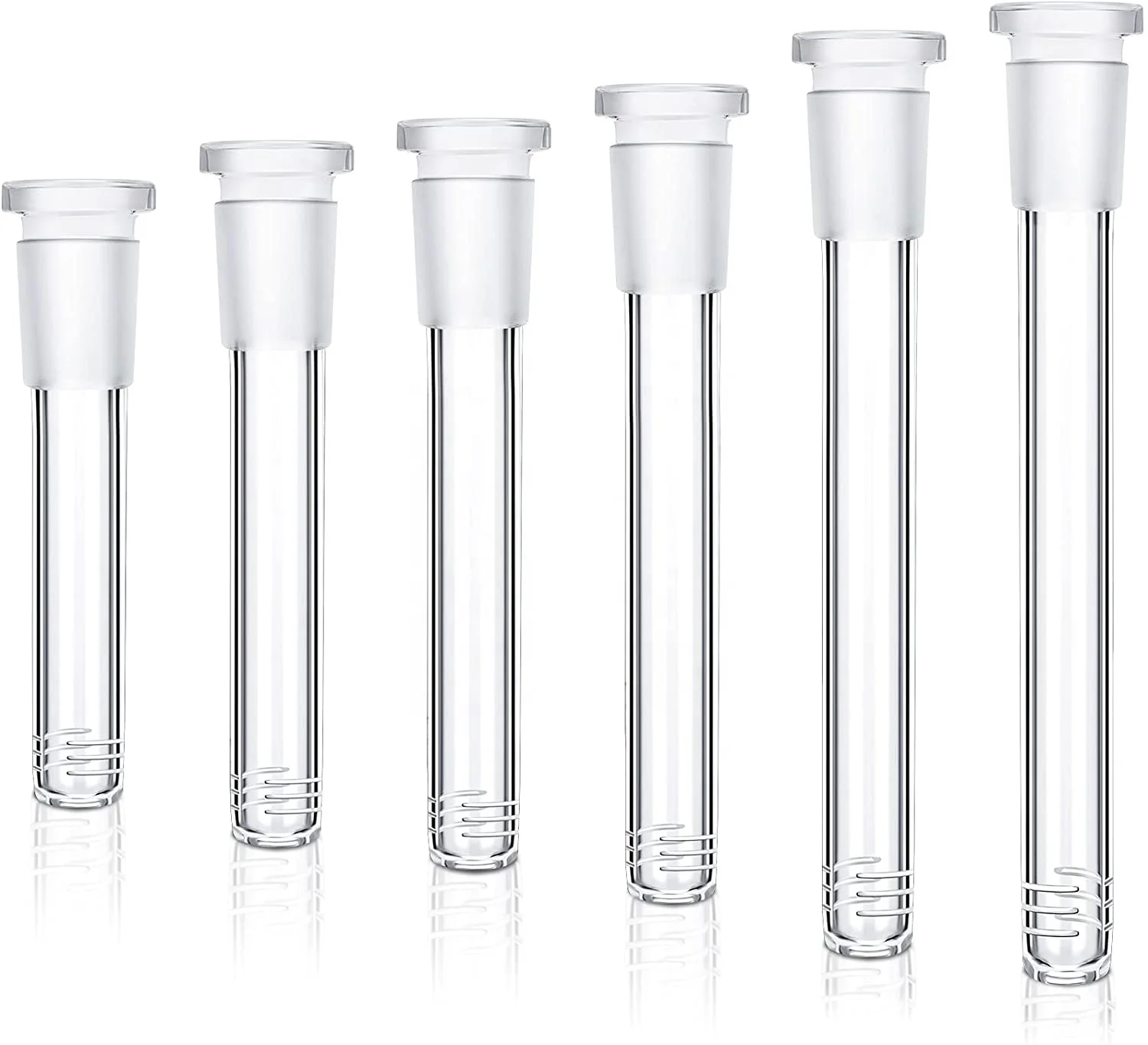 

High Quality 14mm 18mm Male Downstem 10cm 11cm 12cm 13cm 14cm Glass Tube Joint Adapter Diffuser