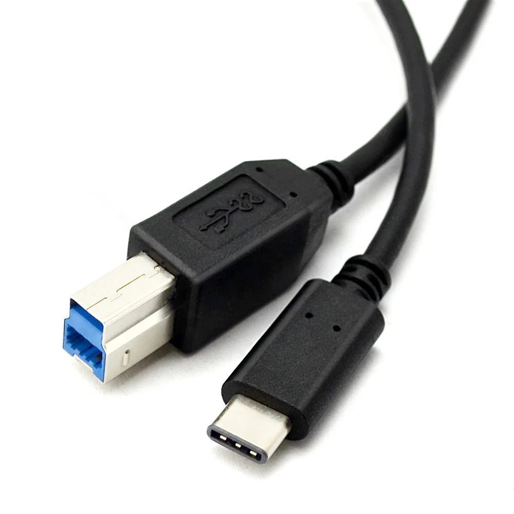 

USB Printer Cable USB Tipo C 3.1 to USB Type B 3.0 Kabel Print Data Cables for Computer Phone Printer Duplicator MFP