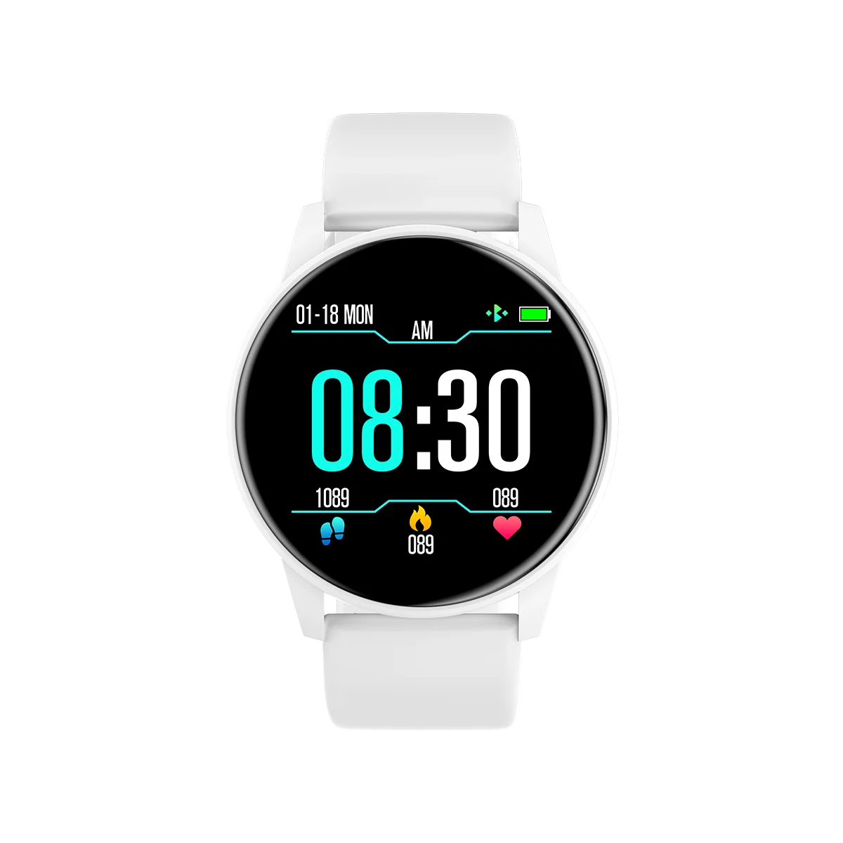 

Full touch screen smartwatch 1.3 Inch waterproof smart bracelet big screen heart rate fitness tracker sports watch Android zl01
