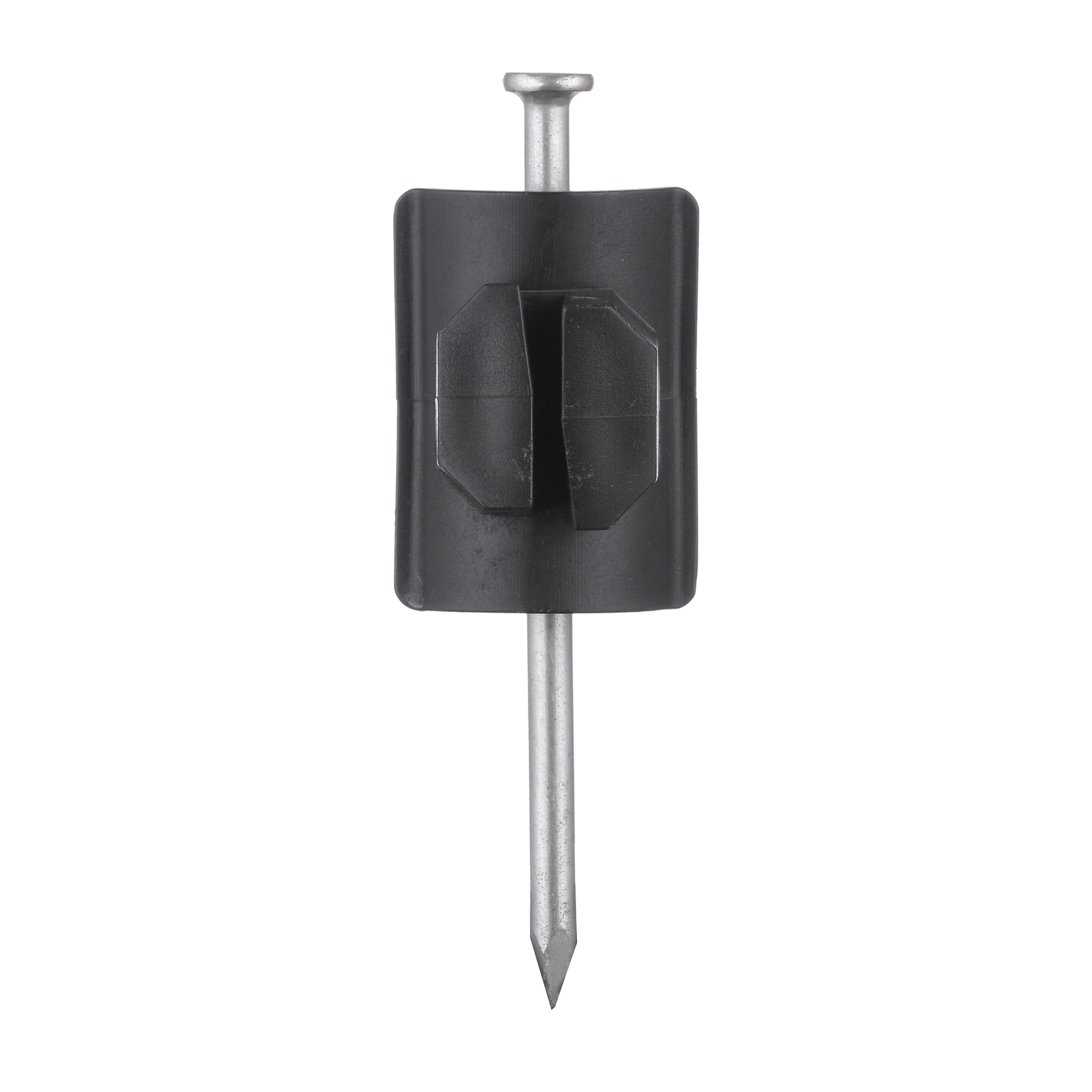 

Manufacturer High quality Garden/Animal farm Fencing Nail On Insulator INS041 Electric fence insulator, Black or customized
