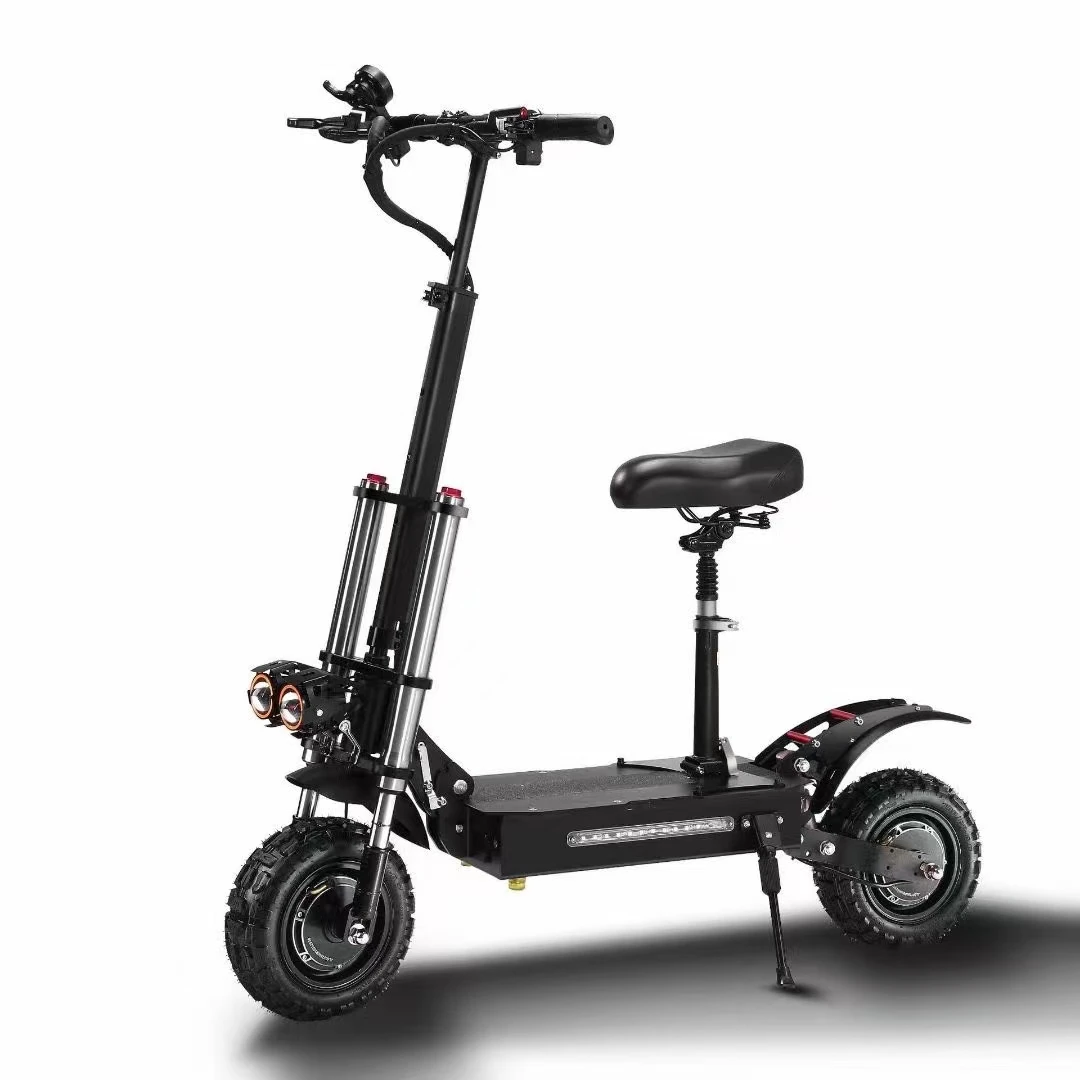 

[USA EU Stock]Free shipping Aluminium Alloy Electric Scooter New Design 5600W Scooters Electric For Adult, Black and customizek