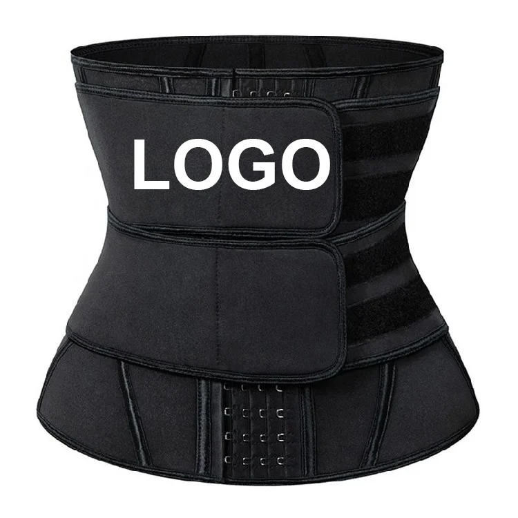 

Custom Logo Women Neoprene double band belt double compression waist trainer