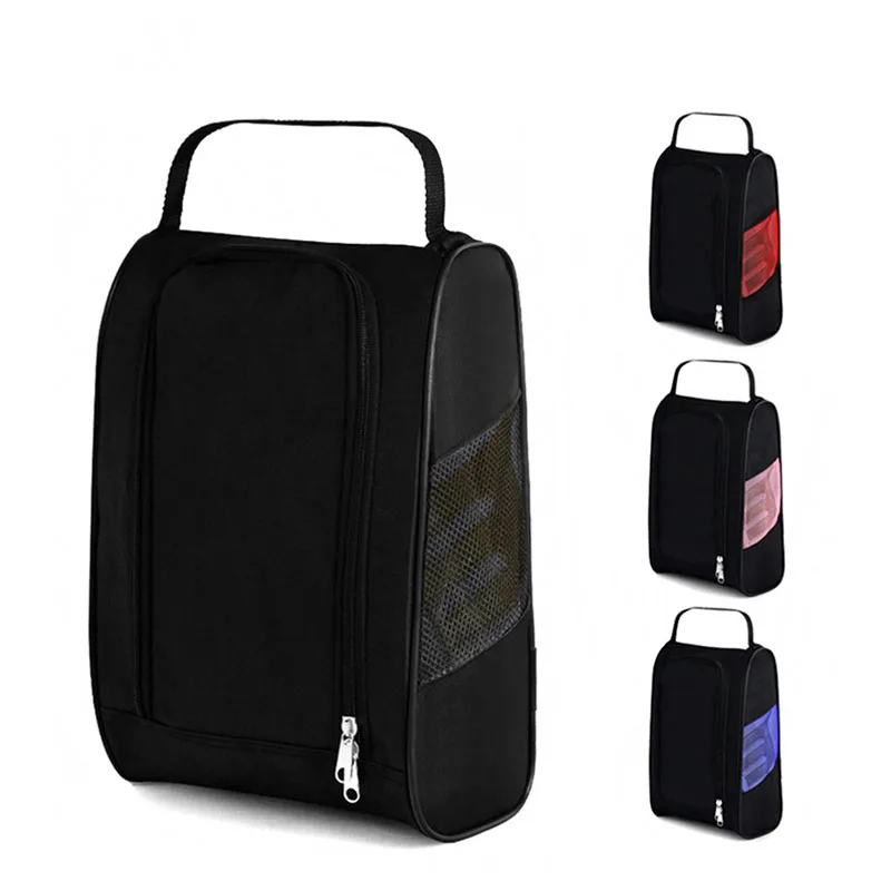 Durable High Quality Customized Logo Golf Shoe Bags With Zipper Close