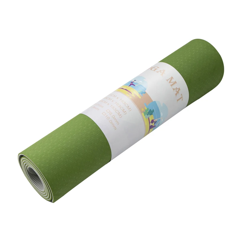 

Keepeak Packaging Wholesale Double Layer 6mm TPE Yoga Mat